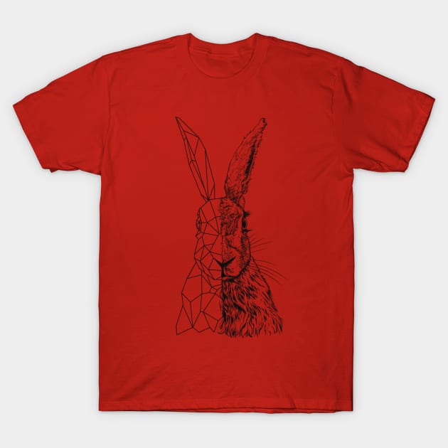 Rabbit and Polygon T-Shirt by affan2fly